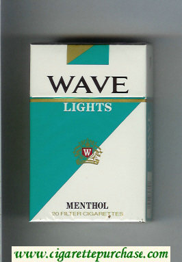 Wave Lights Menthol cigarettes hard box