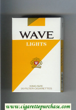 Wave Lights cigarettes hard box