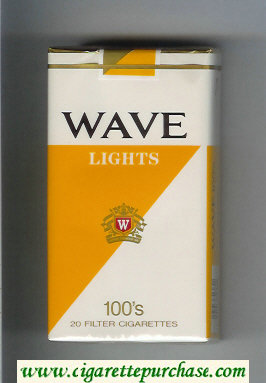 Wave Lights 100s cigarettes soft box