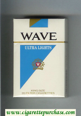 Wave Ultra Lights cigarettes hard box