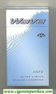 Wave 100s Ultra Lights cigarettes hard box