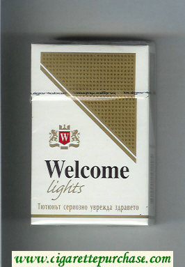 Welcome Lights cigarettes hard box