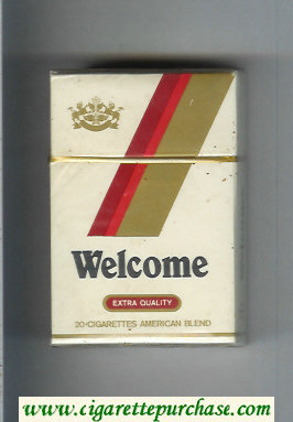 Welcome Extra Quality American Blend cigarettes hard box