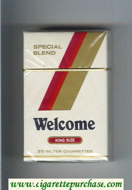 Welcome Special Blend King Size cigarettes hard box