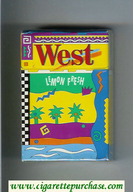 West Lemon Fresh cigarettes hard box