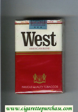 West American Blend cigarettes soft box