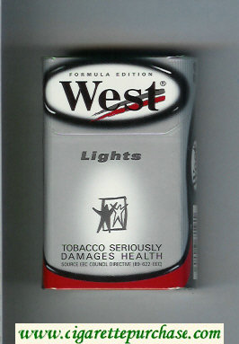 West 'R' Lights Formula Edition hard box cigarettes