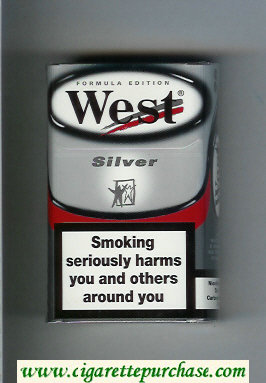 West 'R' Silver Formula Edition cigarettes hard box