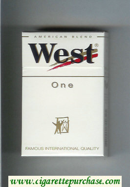 West 'R' One American Blend cigarettes hard box