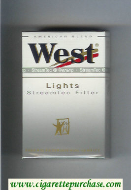 West 'R' Lights StreamTec Filter American Blend cigarettes hard box