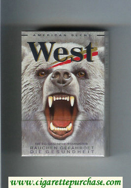 West 'R' cigarettes American Blend Lights hard box