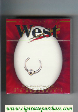 West 'R' cigarettes Full Flavor 25s hard box