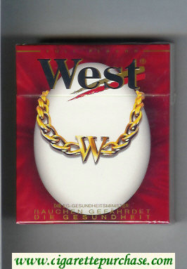 West 'R' 25s Full Flavor cigarettes hard box