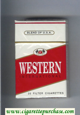 Western International cigarettes hard box