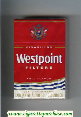 Westpoint Filters Full Flavor Cigarillos cigarettes hard box