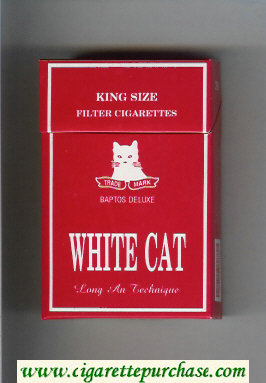 White Cat cigarettes hard box