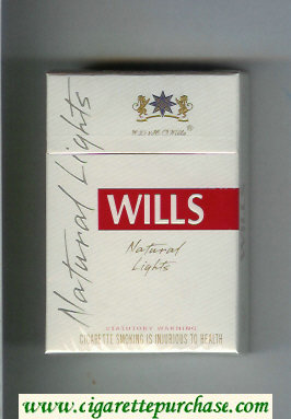 Wills Natural Lights cigarettes hard box