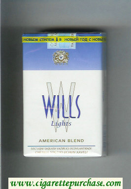 Wills W Lights American Blend cigarettes soft box