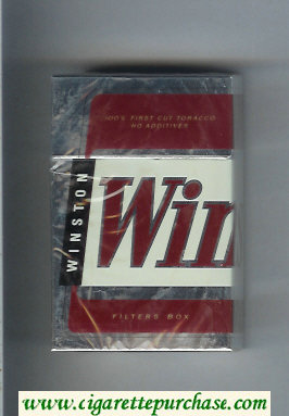 Winston Filters cigarettes hard box