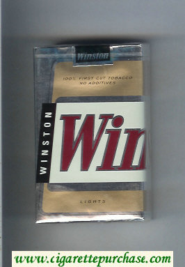 Winston Lights cigarettes soft box