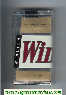 Winston Lights 100s cigarettes soft box