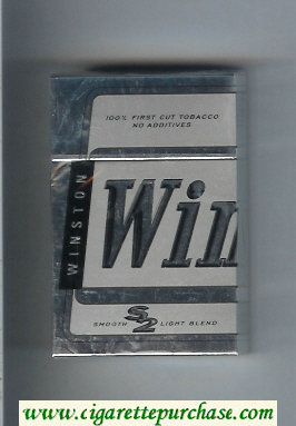 Winston S2 Smooth Light Blend cigarettes hard box