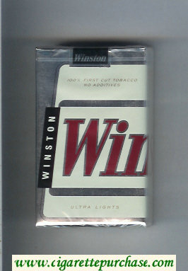 Winston Ultra Lights cigarettes soft box