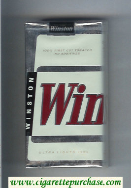 Winston Ultra Lights 100s cigarettes soft box