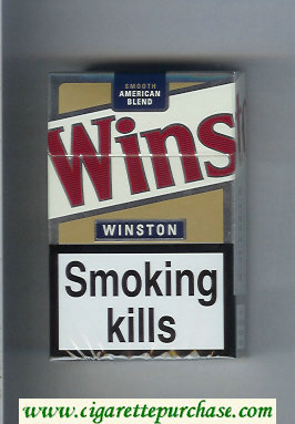 Winston Smooth American Blend cigarettes white and gold hard box