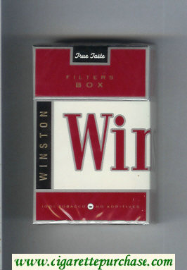 Winston Filters Box cigarettes hard box