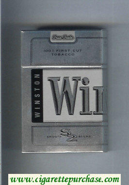 Winston S2 Smooth Blend cigarettes hard box