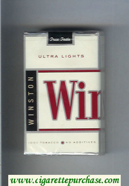 Winston Ultra Lights cigarettes soft box