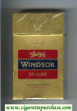 Windsor De Luxe 100s Cigarettes hard box