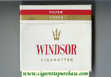 Windsor Filter Tipped Cigarettes wide flat hard box