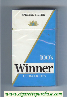 Winner Ultra Lights 100s Special Filter Cigarettes hard box