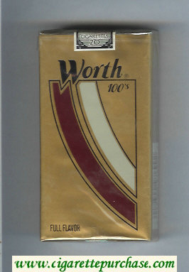 Worth Full Flavor 100s Cigarettes soft box