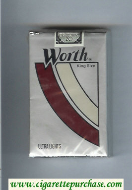 Worth Ultra Lights Cigarettes soft box