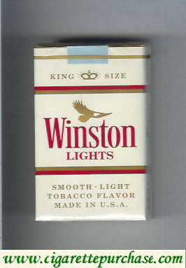 Discount Winston Lights cigarettes White soft box