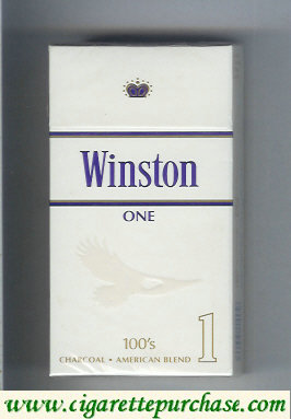 Discount Winston One 1 100s cigarettes hard box