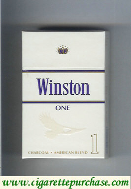 Discount Winston One 1 cigarettes hard box