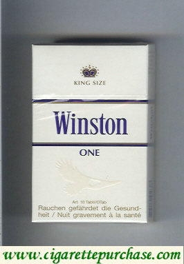 Discount Winston One cigarettes hard box