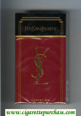 YSL Yves Saint Laurent Luxury 100s cigarettes hard box