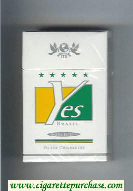 Yes Brasil Special Edition cigarettes hard box