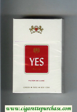 Yes King Size cigarettes hard box