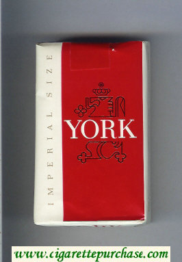 York Imperial Size 100s cigarettes soft box