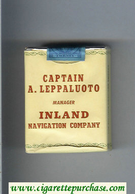 Captain A.Leppaluoto Manager Inland Navigation Company cigarettes soft box