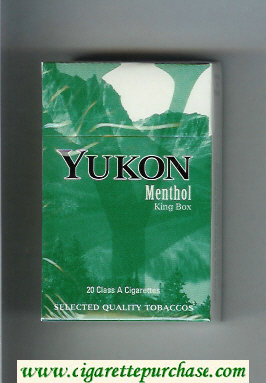 Yukon Menthol cigarettes hard box